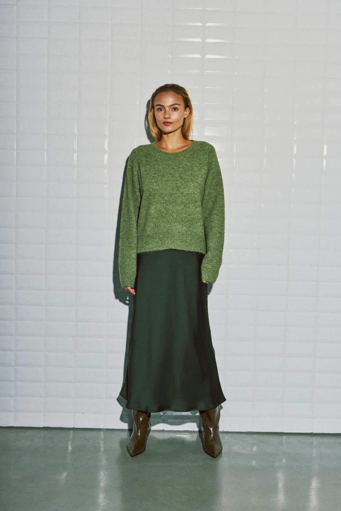WBLANDREA LS Pullover - Avocado Green