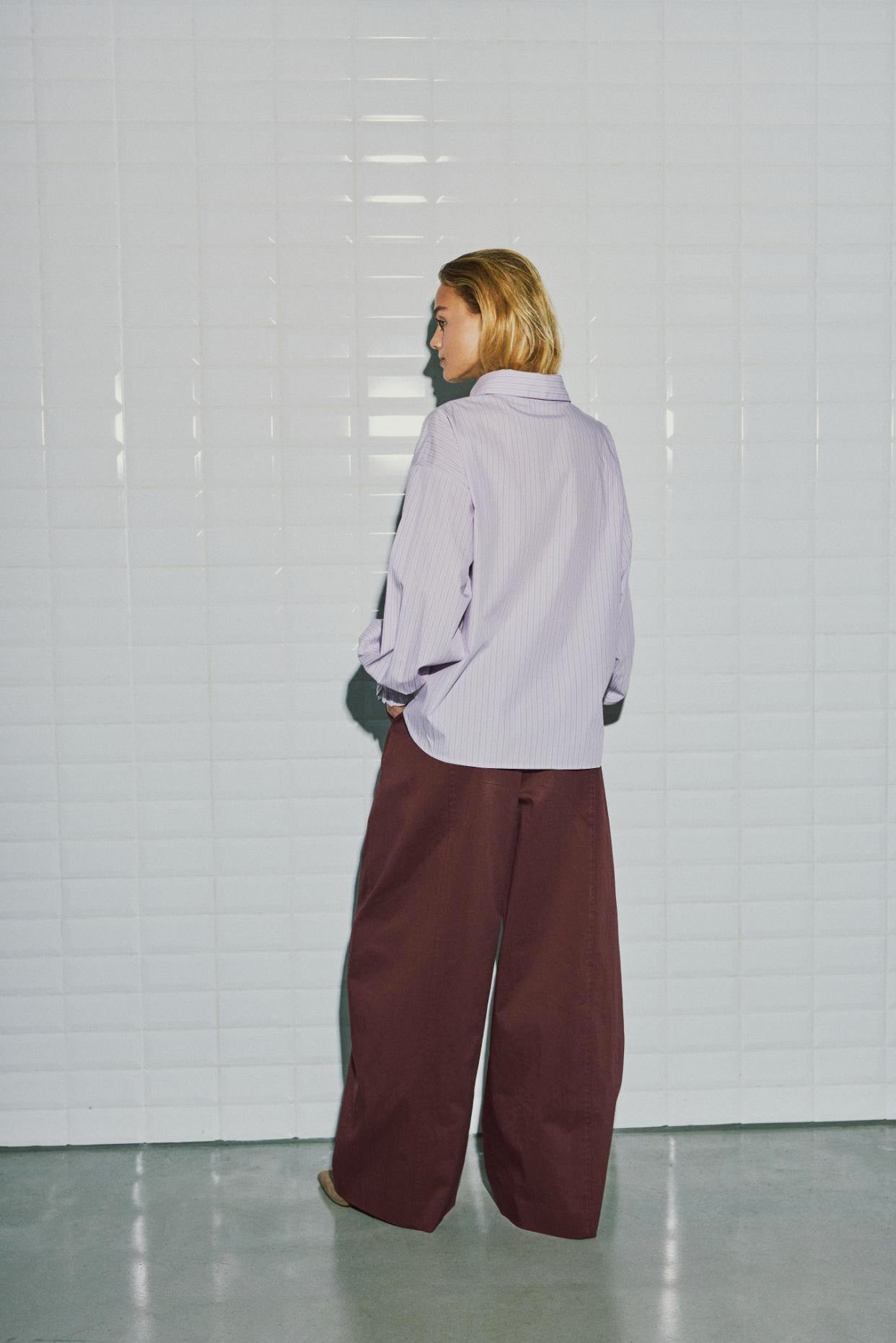 WBLANNIKA LS Stripe Shirt - Lavender Stripe