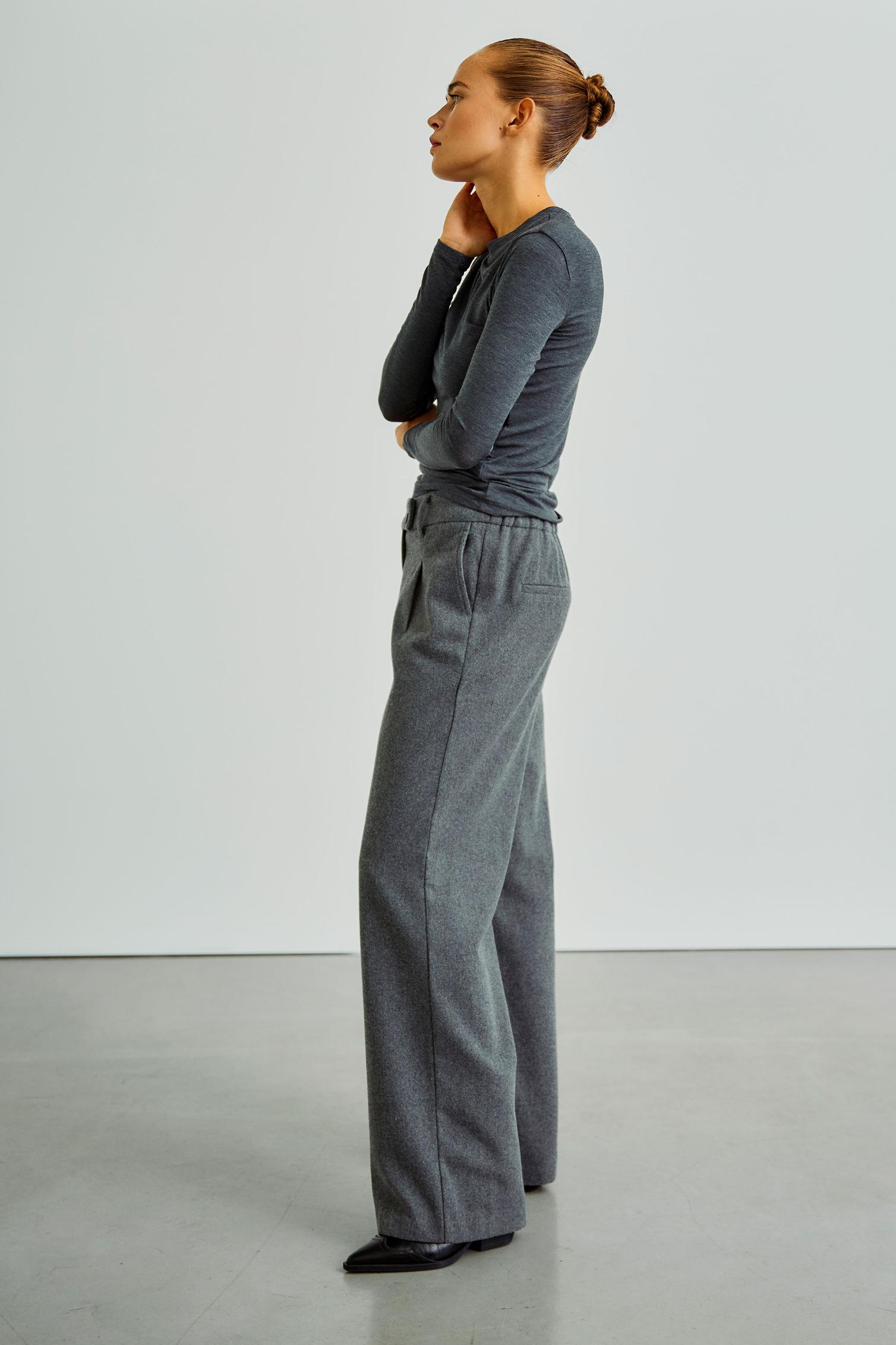 WBLJOSEFINE LS Tee - Grey Melange