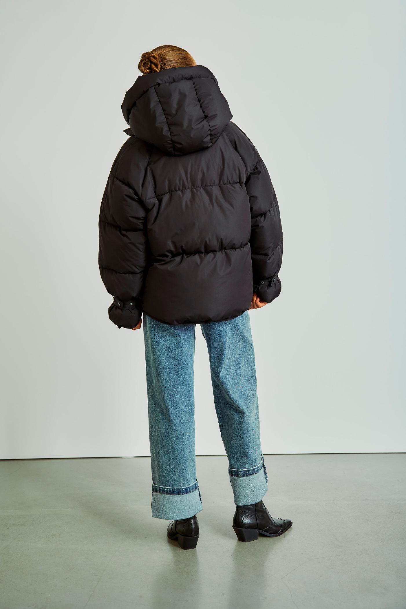 WBLKYLIE Real Down Jacket - Dark Brown