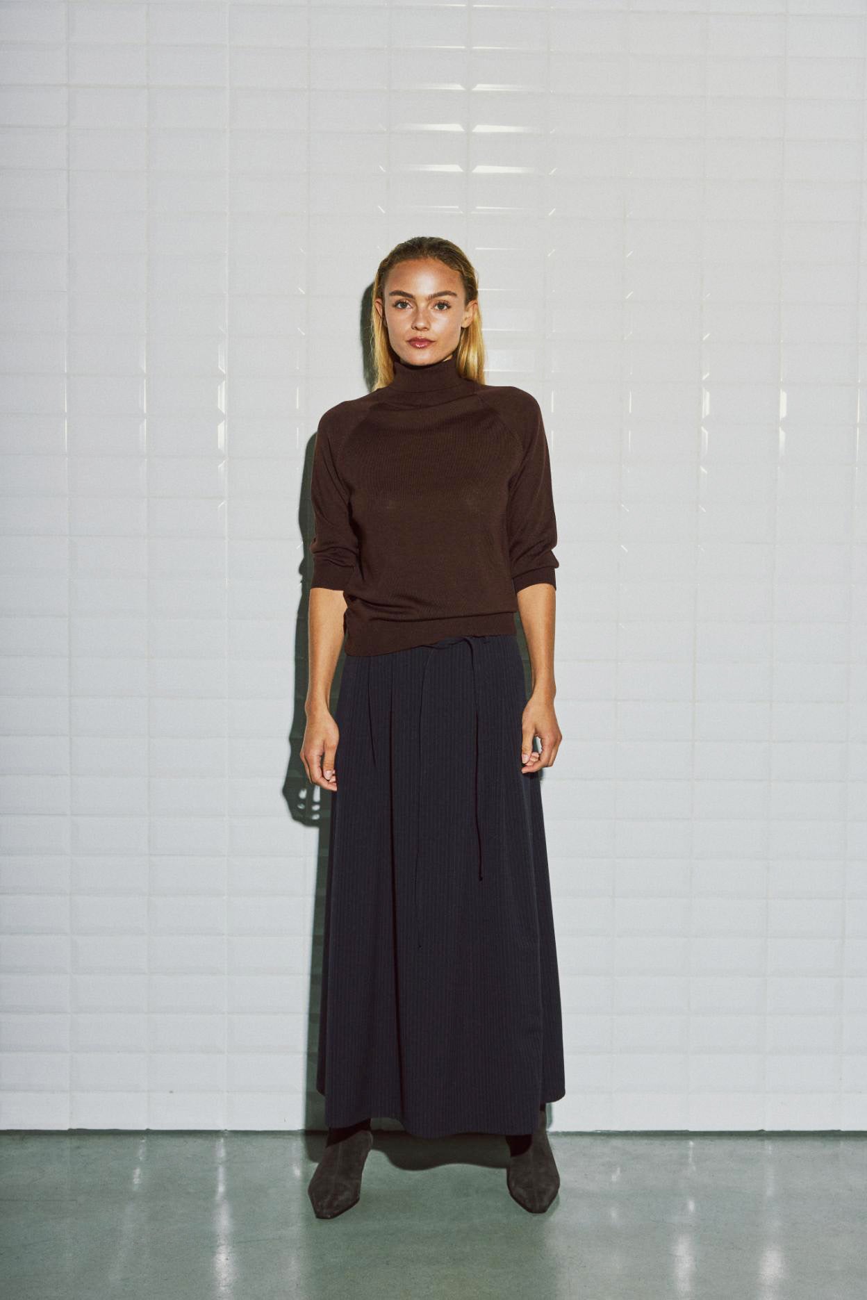 WBLMILES High Neck Pullover - Aubergine