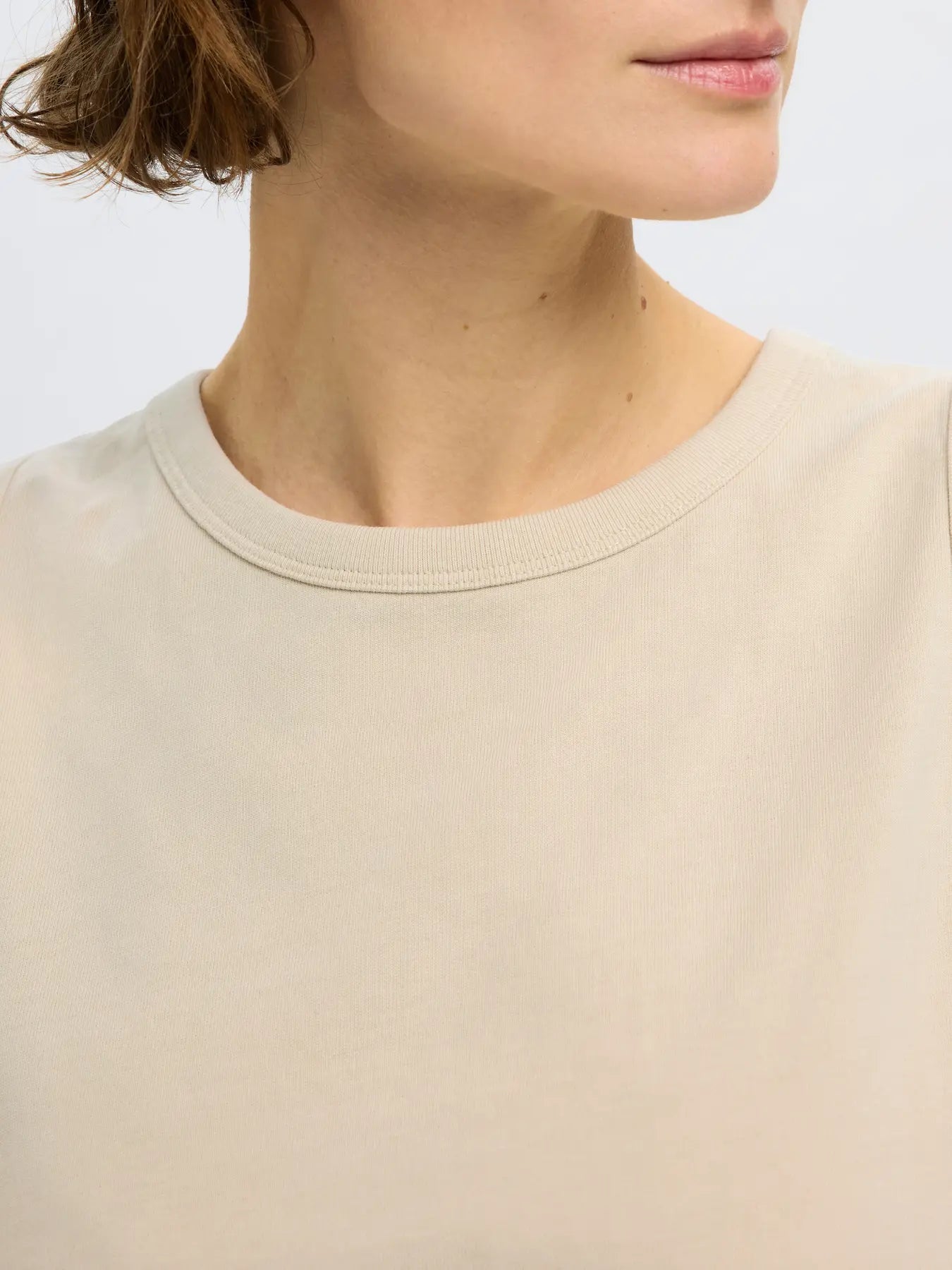 SLFESSENTIAL Boxy Tank Top BIRCH