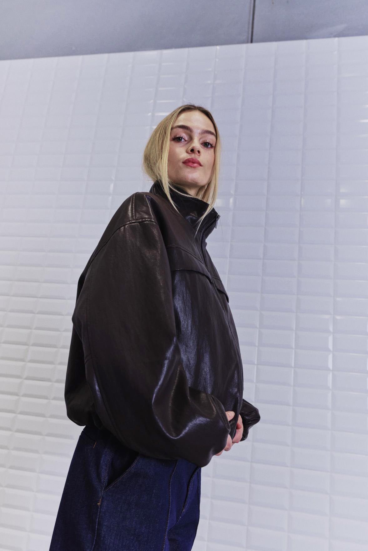WBLAISHA Vegan Jacket - Dark Brown