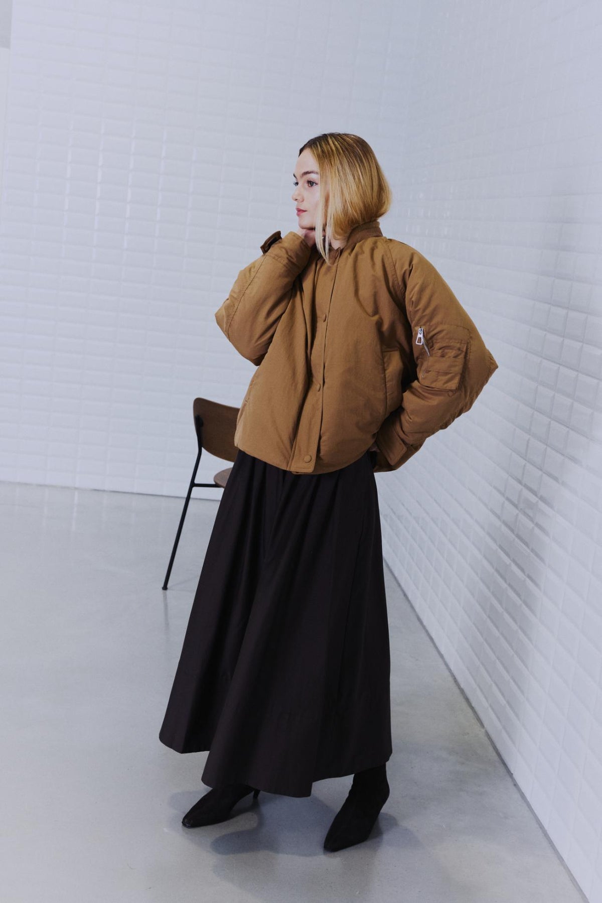 WBLGRAPPY Bomber - Dark Camel