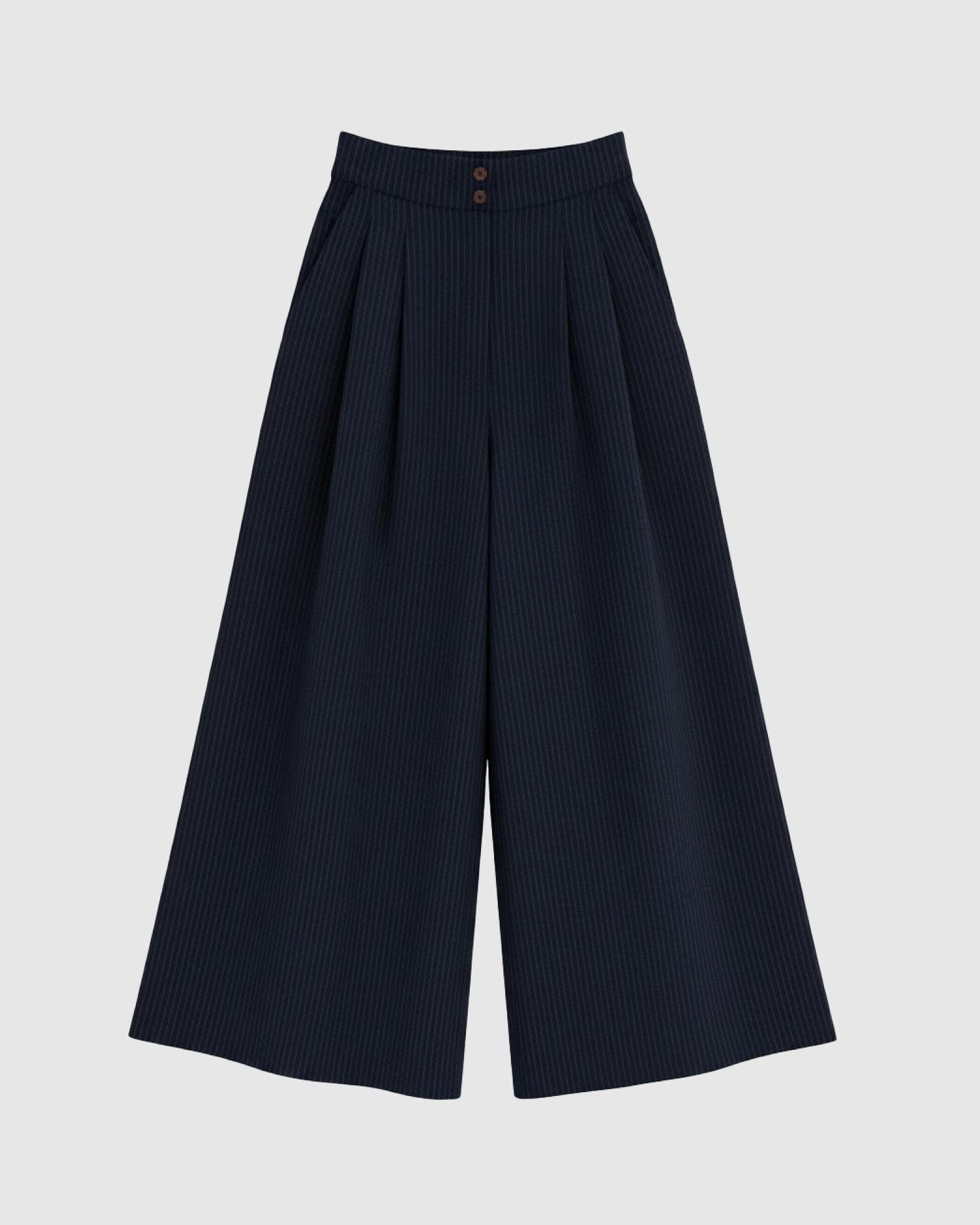 WBLLILY Tailored Pants - Navy Pinstripe