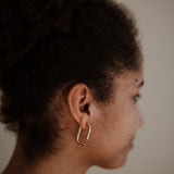 LINKED Earrings stainless steel