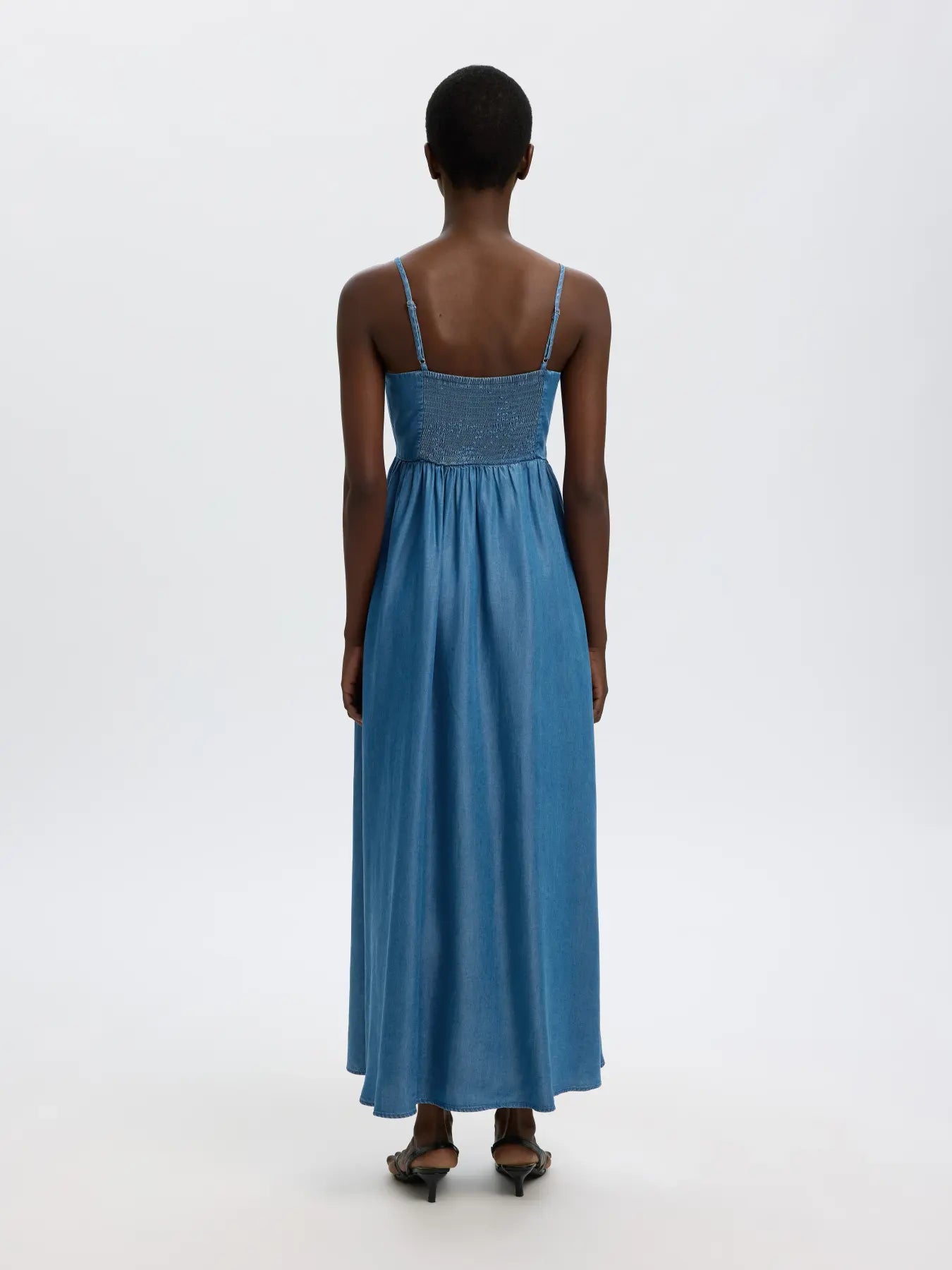 SLFJANNA ankle dress MEDIUM BLUE DENIM