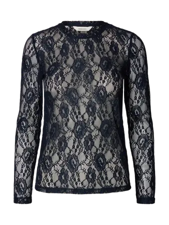 SLFMISTA LS O-neck top Dark sapphire