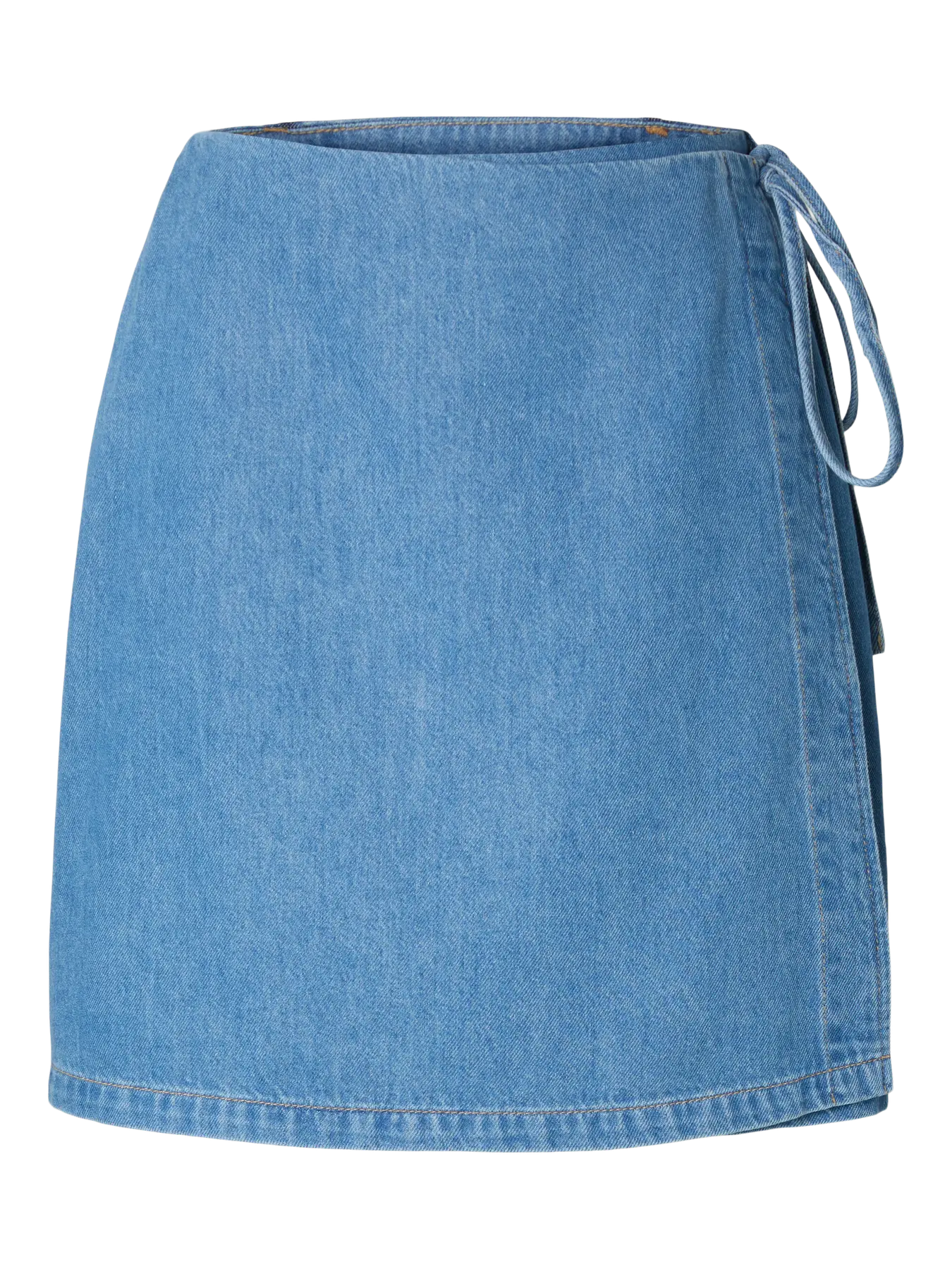 SLFTENNA MW short wrap denim skirt