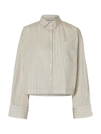 SLWASTHA LS Cropped boxy shirt Pure cashmere