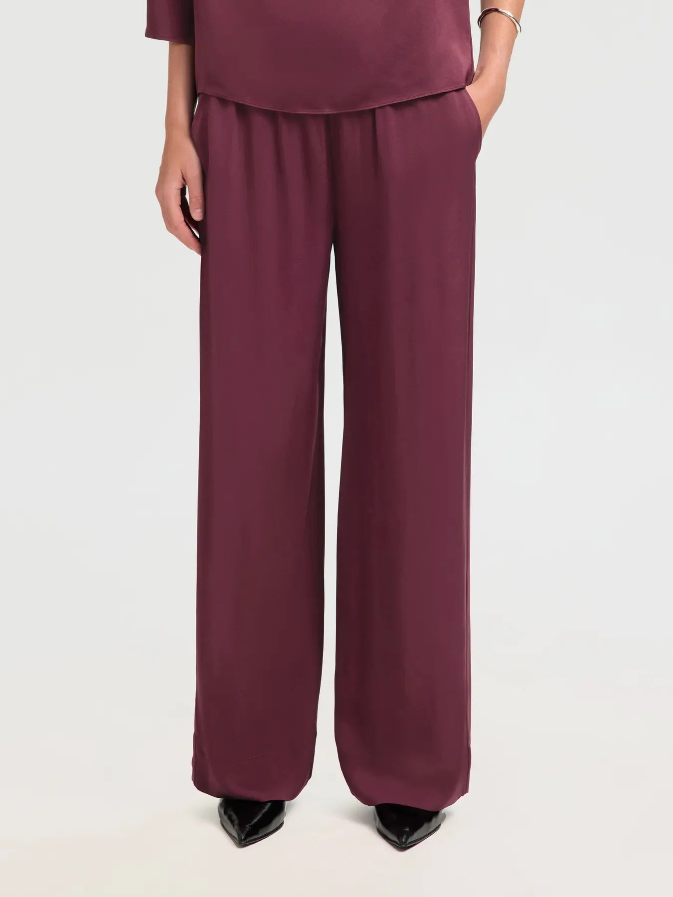 SLFLAURINA MW Wide Pants FIG