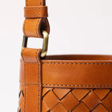 ZOLA Bag - Cognac Classic Woven Leather
