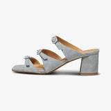 HANNA Buckle mule suede