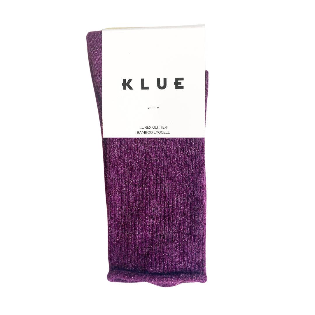 KLUE Glitter Lurex socks - Purple