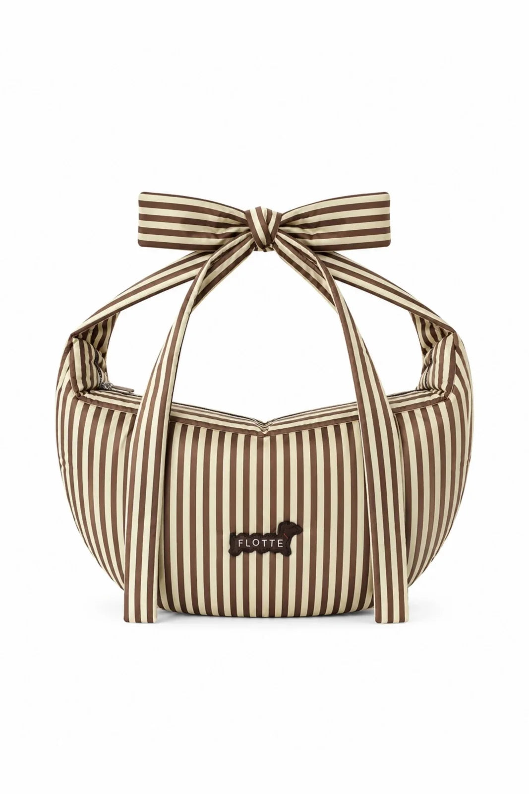 BOW BAG - Raye creme