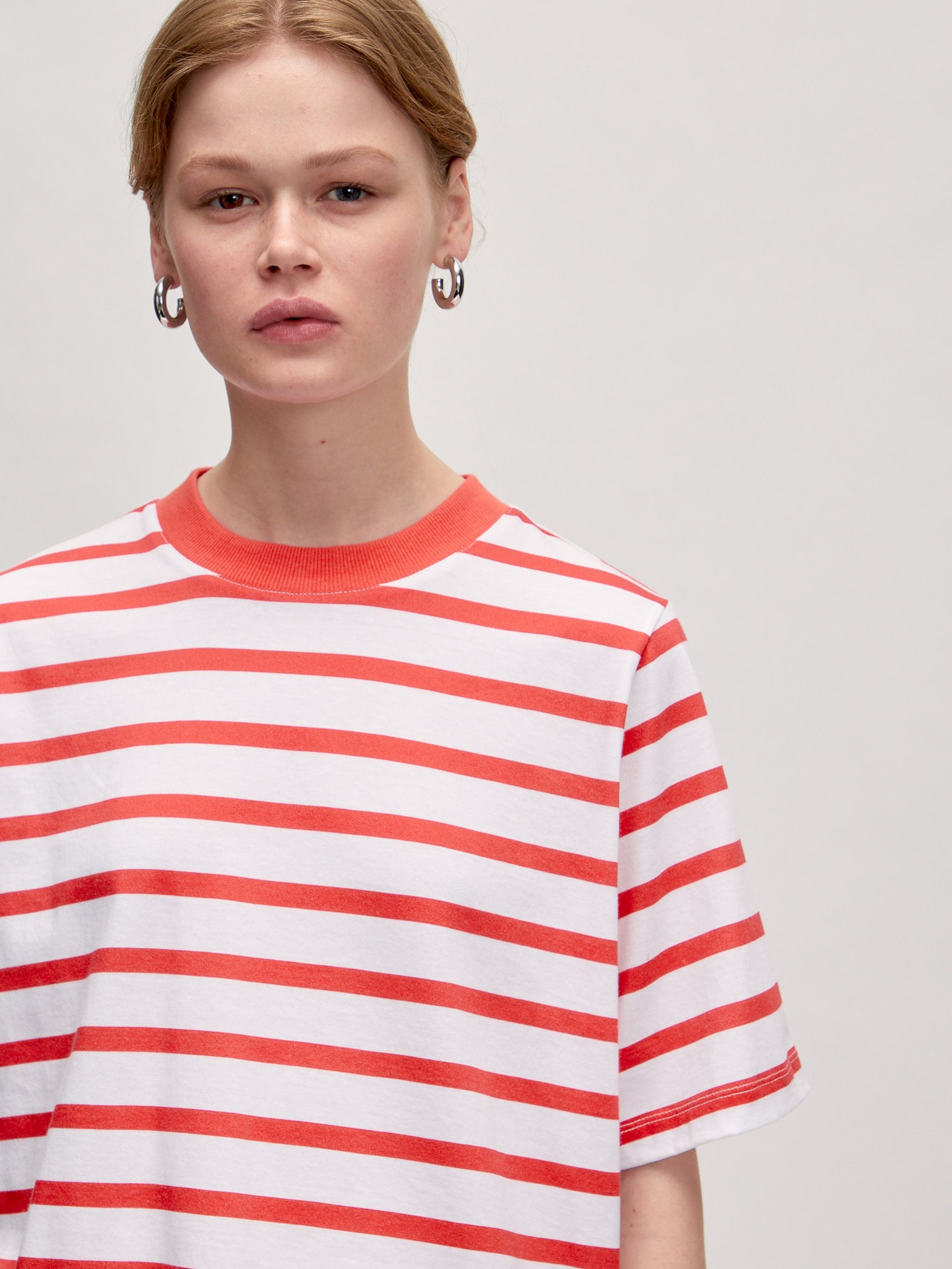 NOLA T-shirt Striped Red