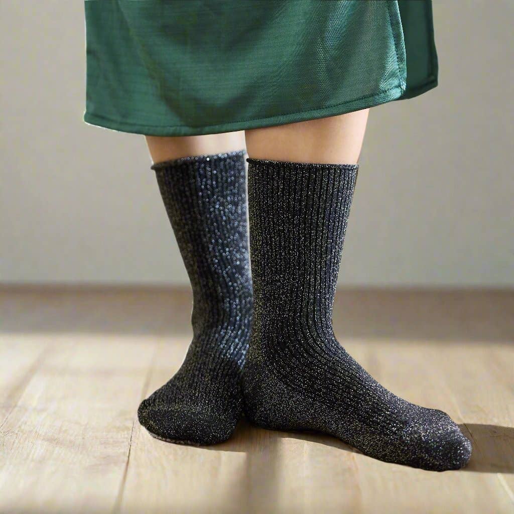 KLUE Glitter Lurex socks - Grey