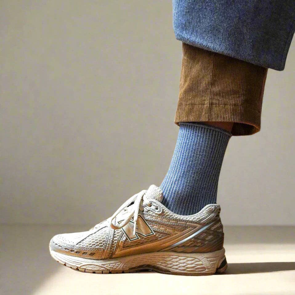 KLUE Glitter Lurex socks - Mineral Blue