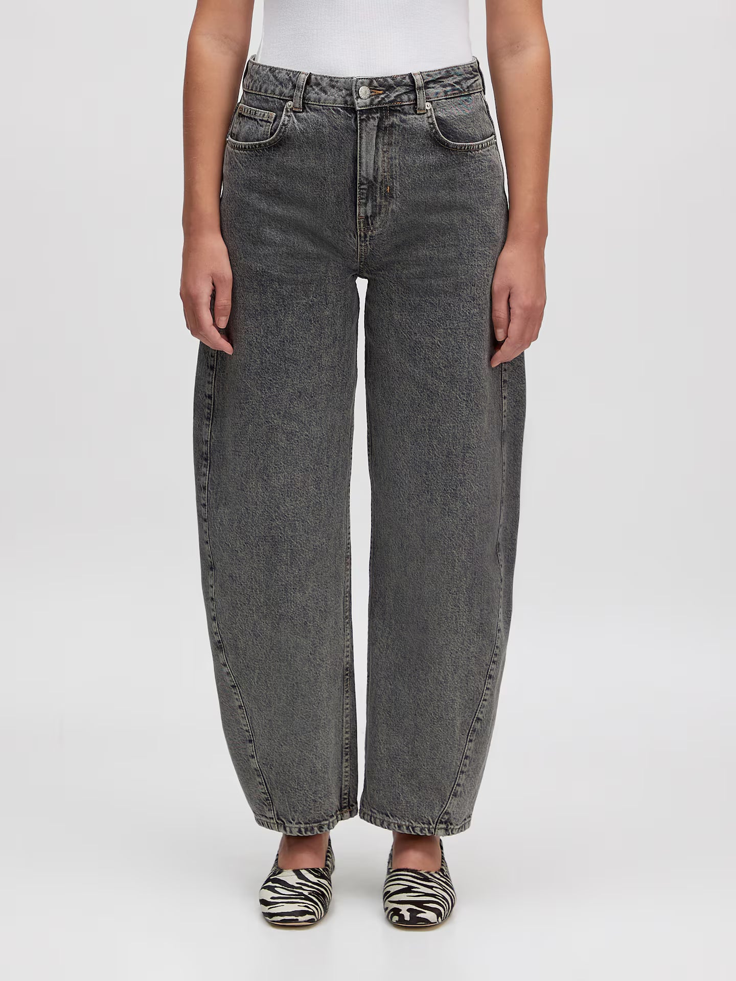 CAMILLA Denim Trousers - Grey Denim