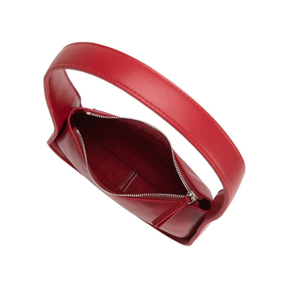 WILLOW Red recycled vegan shoulder bag