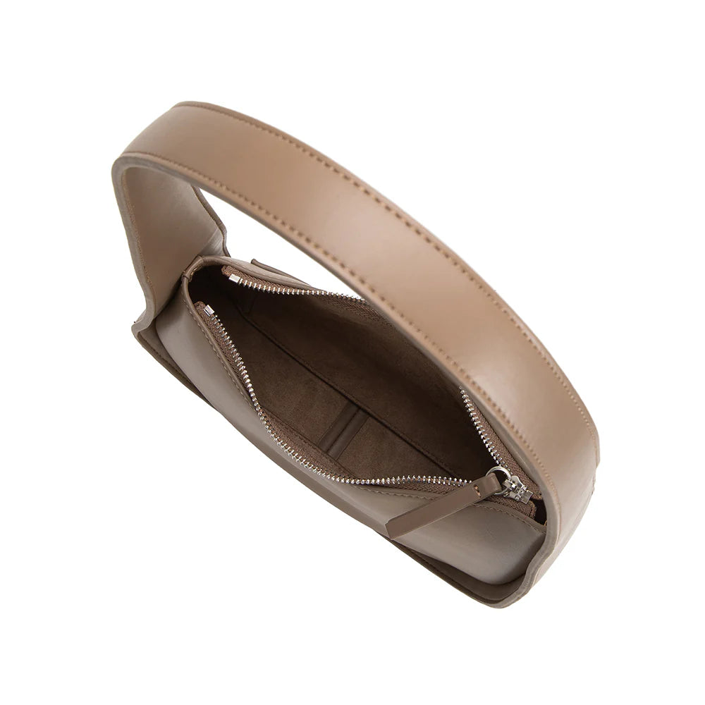 WILLOW Taupe recycled vegan shoulder bag