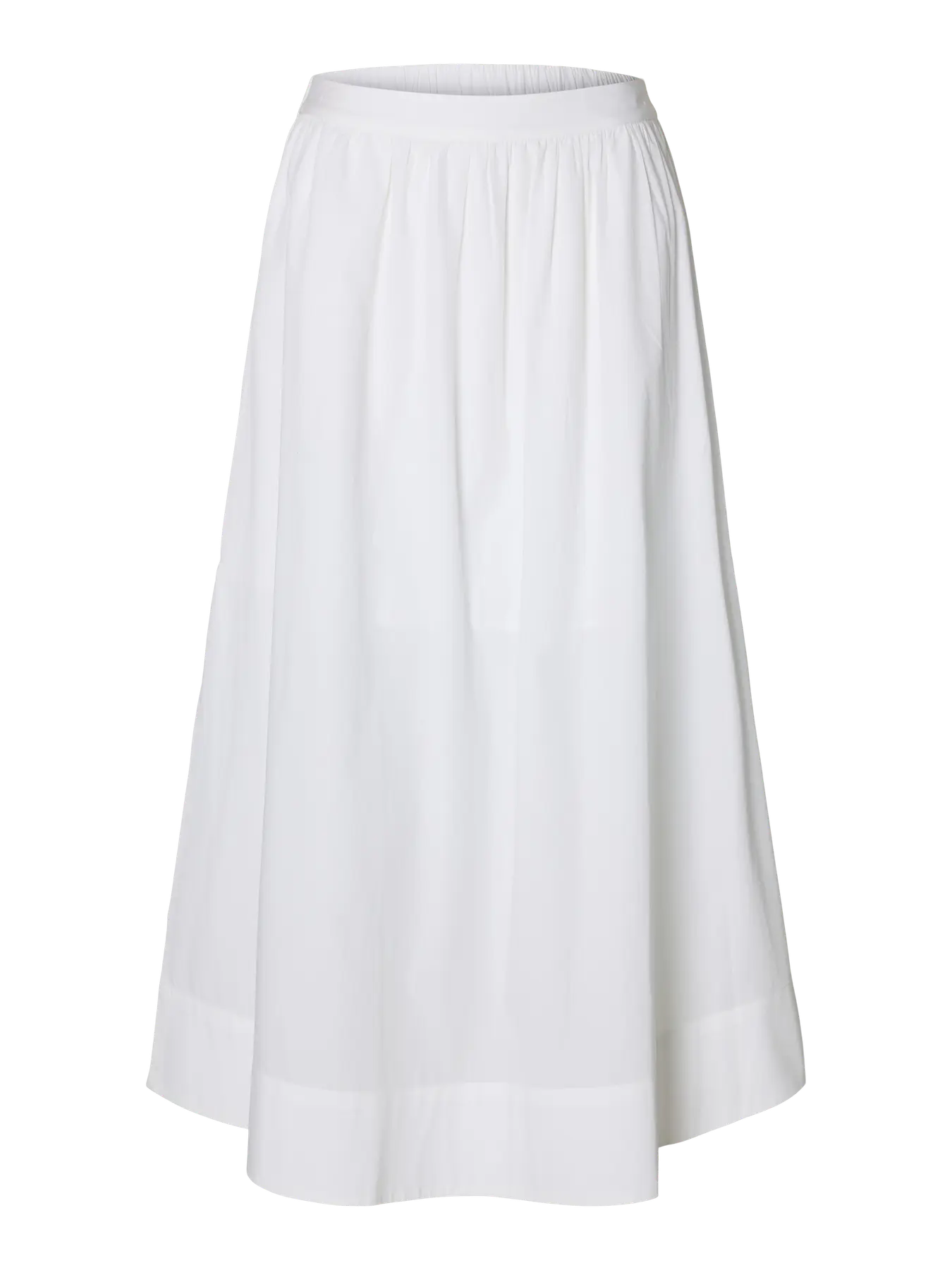 SLWBLAIR HW ankle skirt BRIGHT WHITE