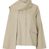 SLFPAMINA Scarf Jacket FOSSIL