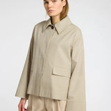 SLFPAMINA Scarf Jacket FOSSIL