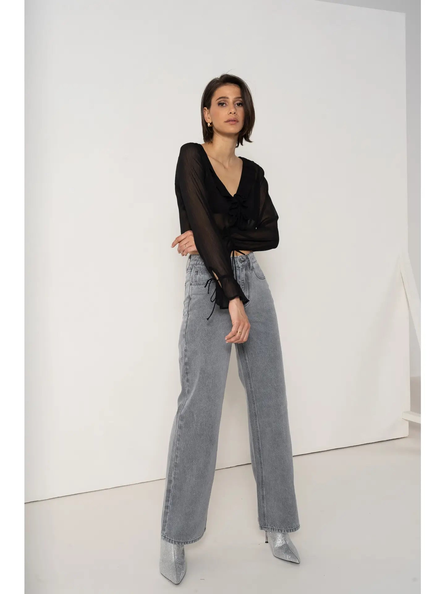 CELINE Jeans Wide Cut GREY
