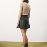 ELIEN Croco skirt KAKI