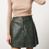 ELIEN Croco skirt KAKI