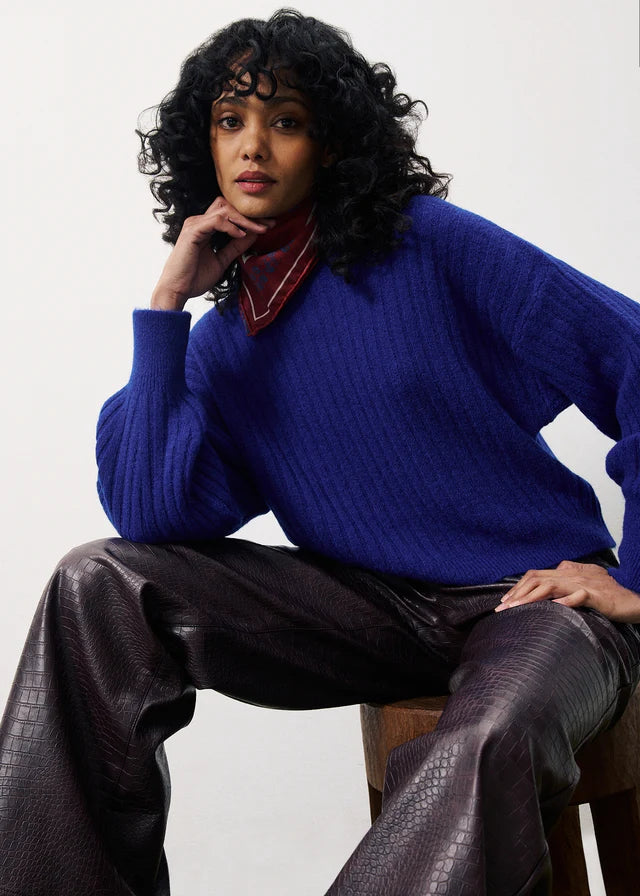 CHERRY Croco vegan pants CHOCOLAT