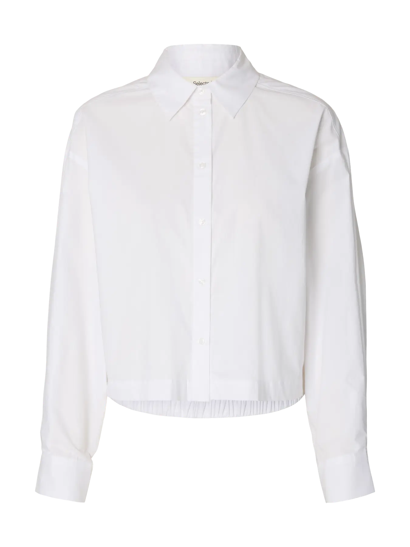 SLFDELIA RELAXED LS CROPPED SHIRT B