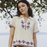 GAELLE Polo Gaufre FLOWER