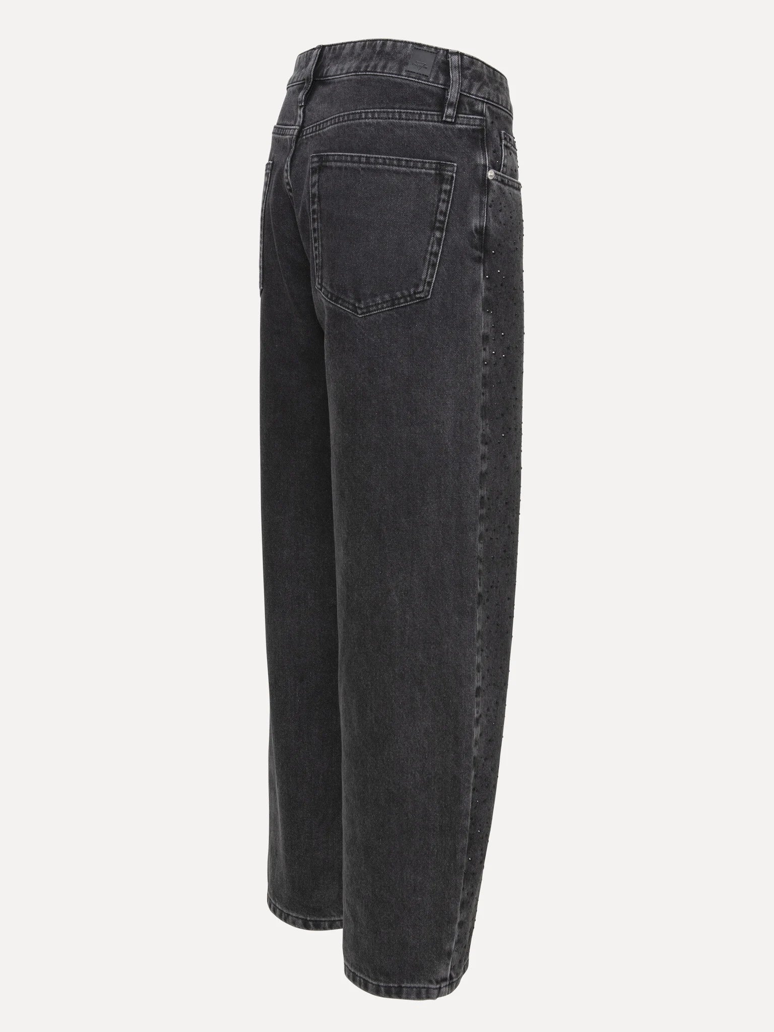 MARISSA Strass Trousers Black Denim