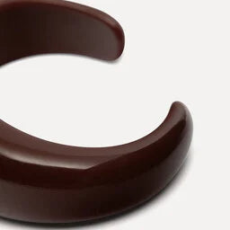 LES SOEURS armband RESIN BANGLE BURGUNDY