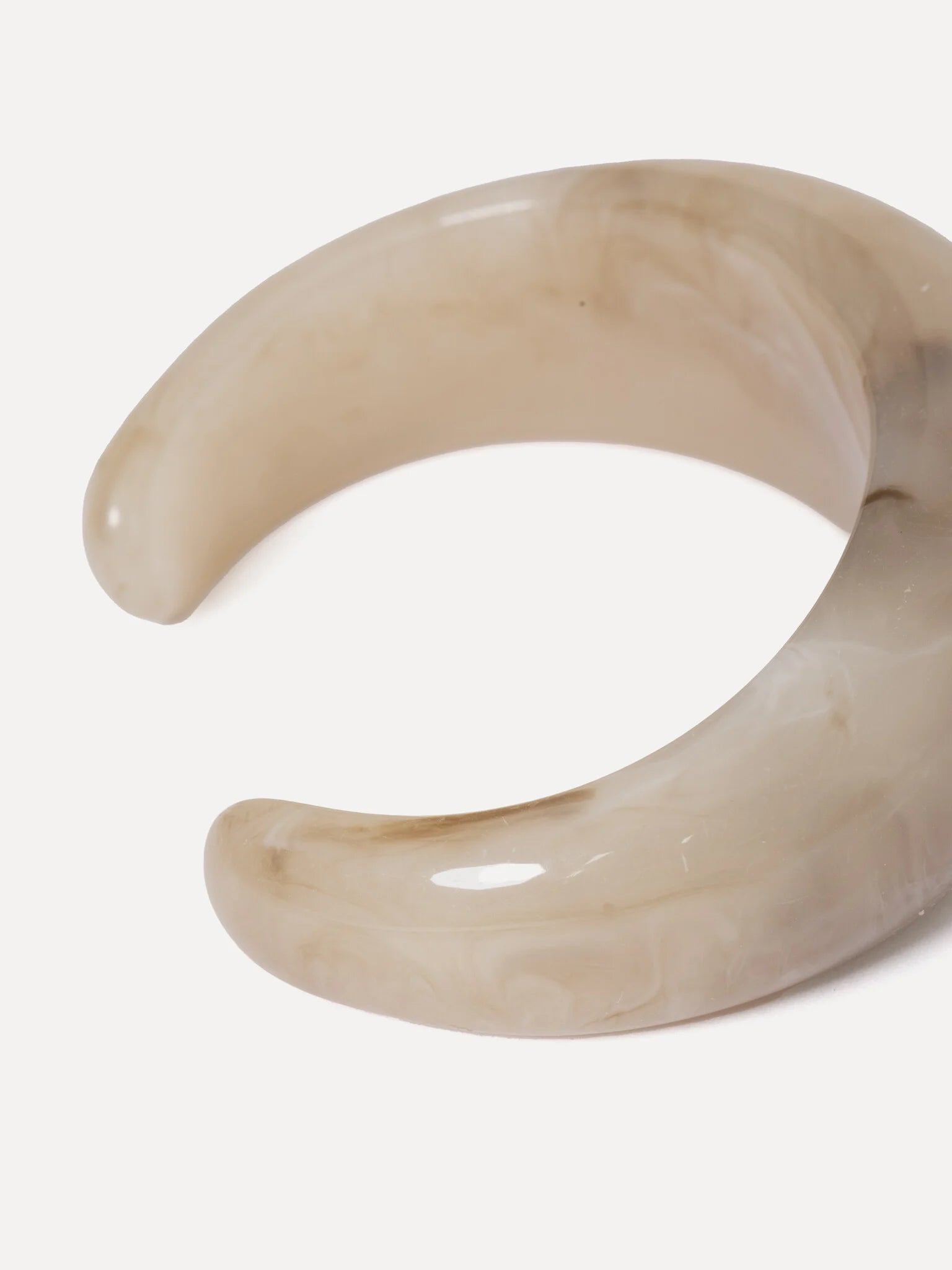 LES SOEURS armband RESIN BANGLE TAUPE