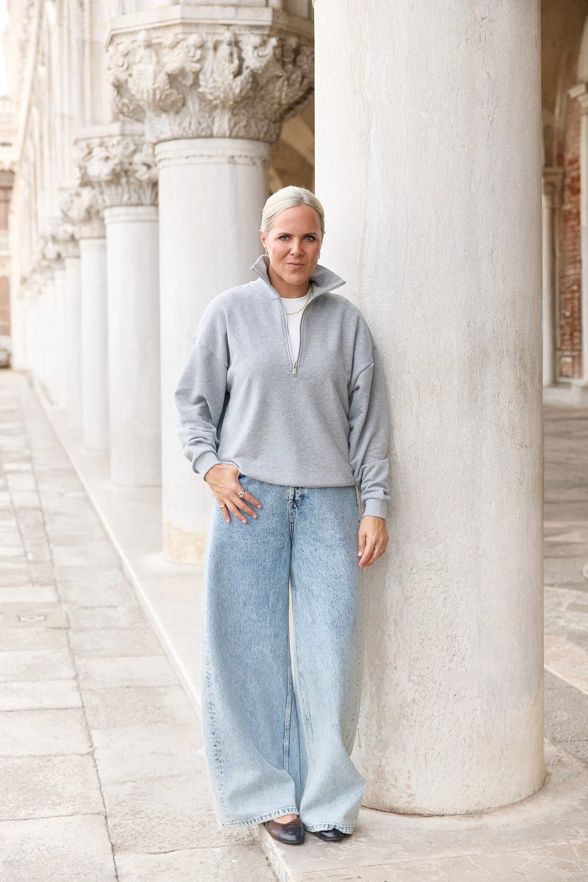 JAMES sweater zipper