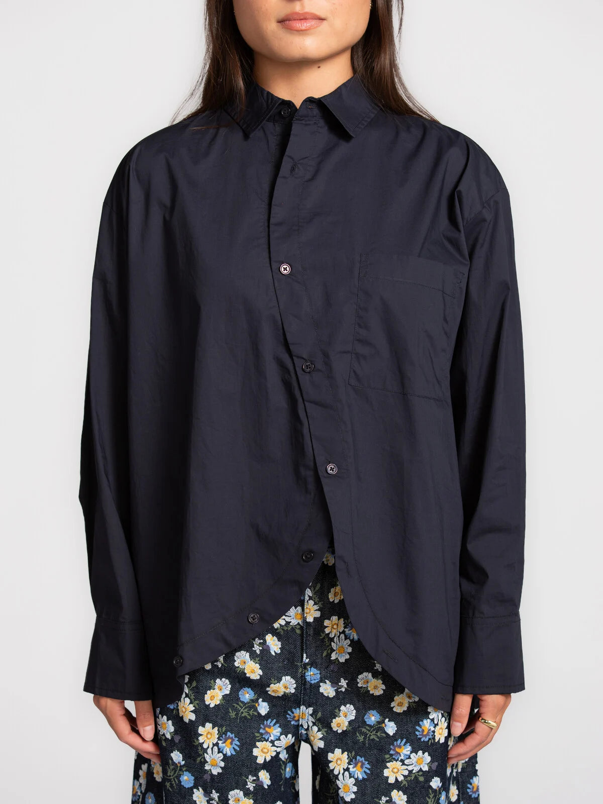 CHARLES Blouse - Navy