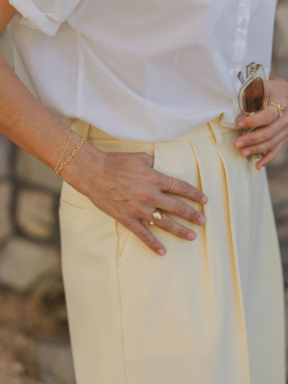 JOSHUA Bermuda - Butter