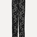 REVA lace trousers BLACK