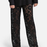 REVA lace trousers BLACK