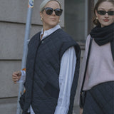 RUFUS Sleeveless quilted jack Black