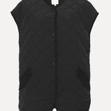 RUFUS Sleeveless quilted jack Black