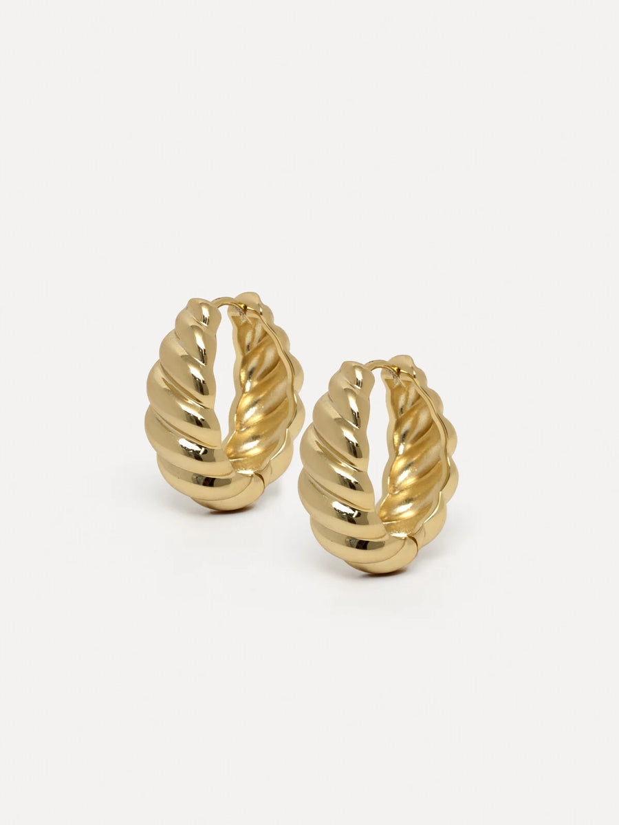 FARA Croissant SET Earrings Gold