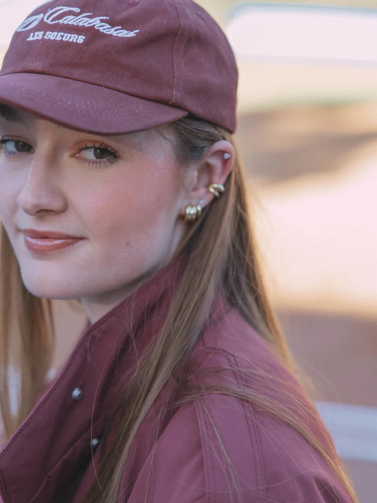 CLUB CALABASAS Cap - Burgundy