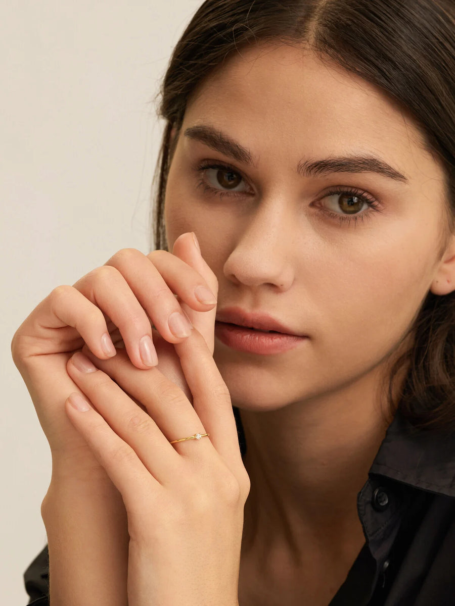 CHLOE moodstone CLEAR GOLD