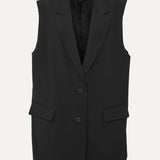 DAISY Sleeveless Blazer BLACK