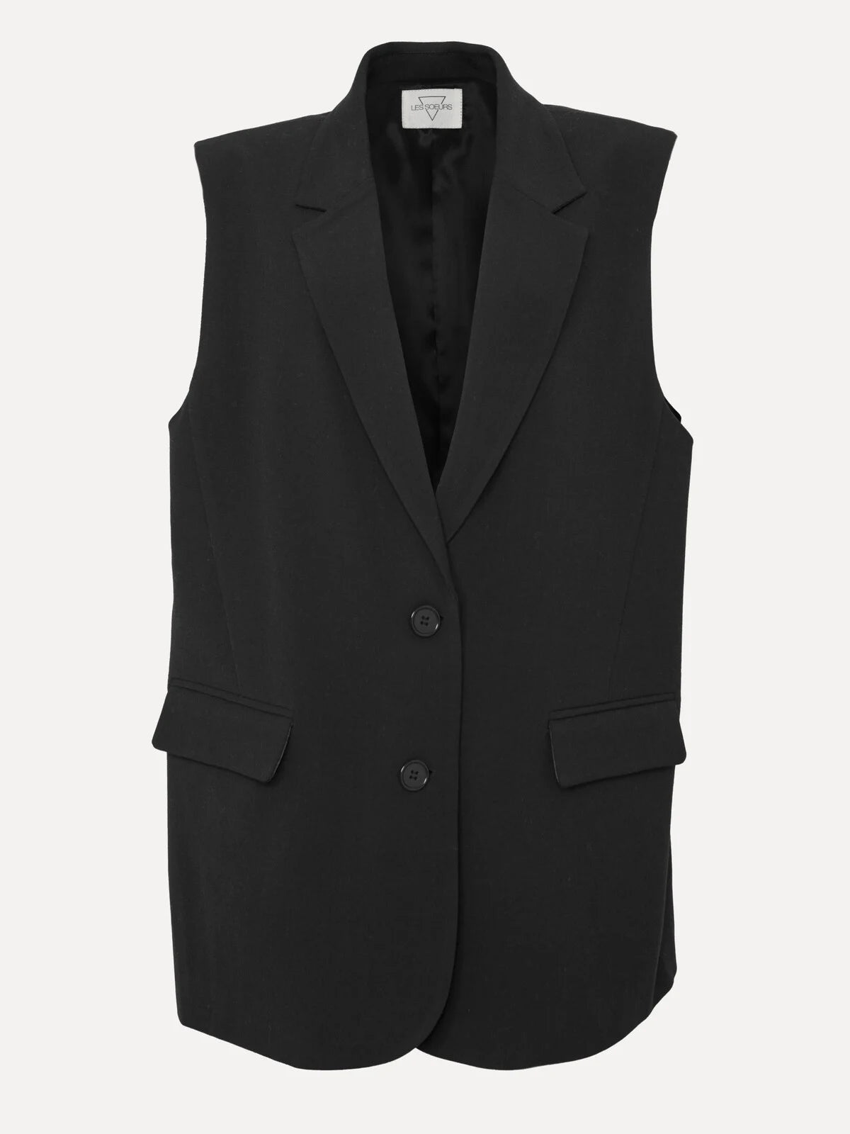 DAISY Sleeveless Blazer BLACK