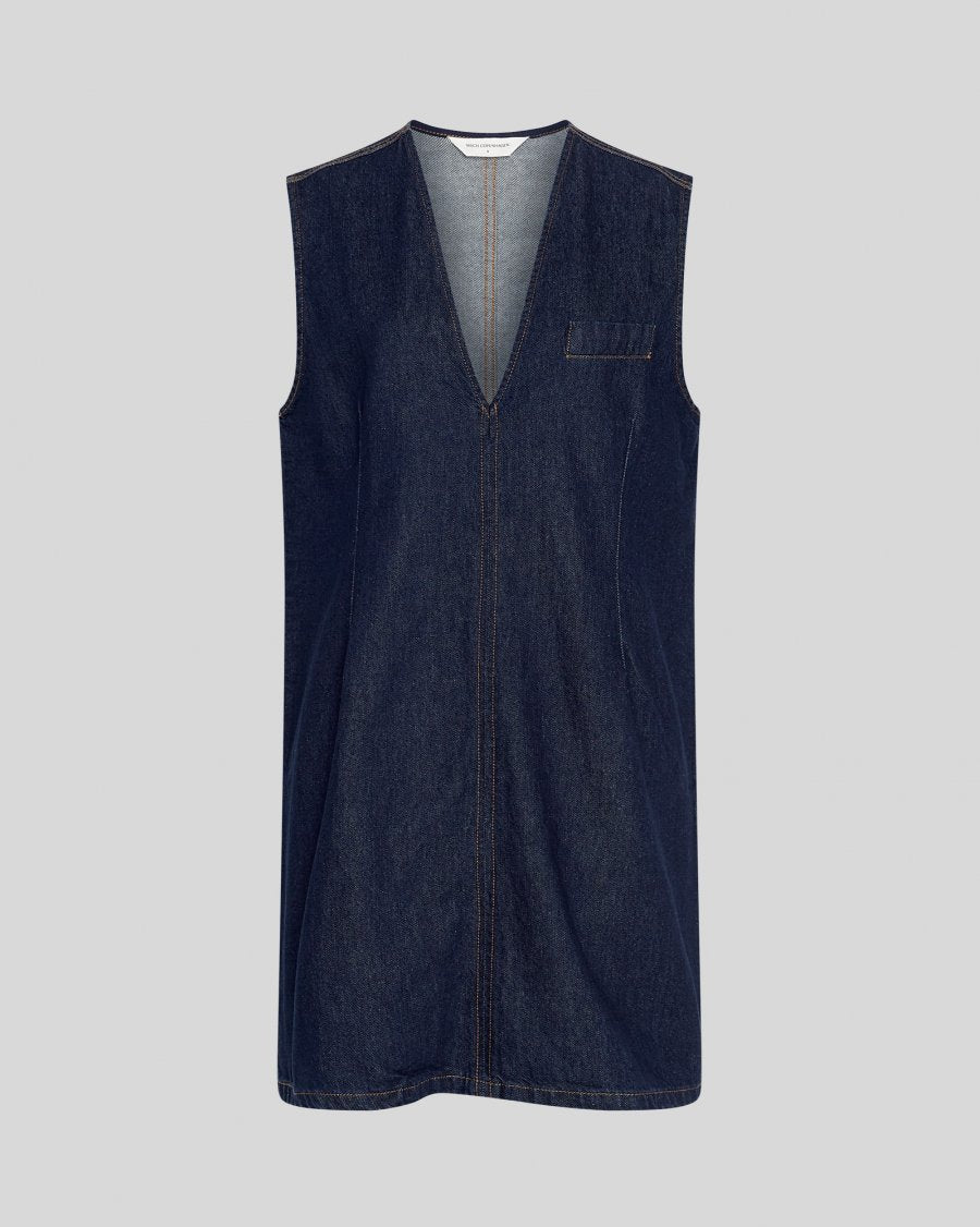 Adna Alena SL Dress - Dark Denim Wash